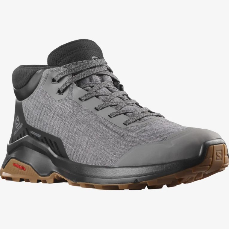 Botas de Invierno Salomon X Reveal Chukka CSWP Hombre Grises Negros | MX VZFC962